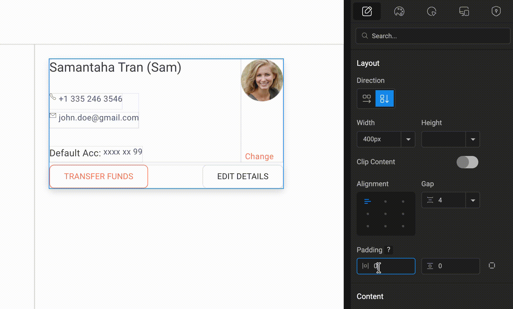 Auto layout